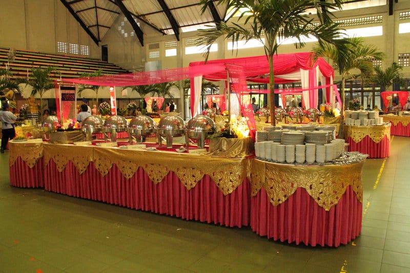 Gubukan tenda/ Meja prasmanan 2
